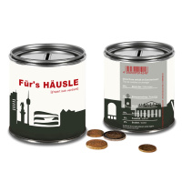 Stuttgart cash box. &quot;F&Uuml;RS H&Auml;USLE&quot; - Money box