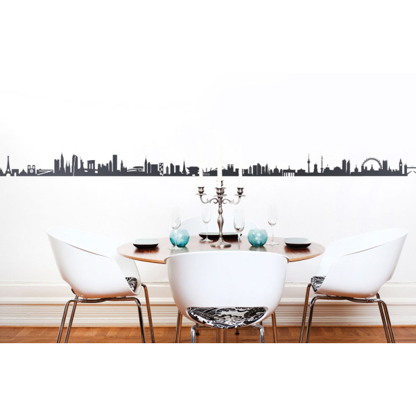 skyline theme Wall tattoo with decal online Freiburg from 44spa order