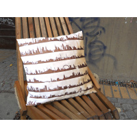 16 Metropolen Cushion. Linen & Rosegold