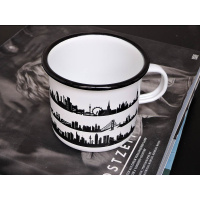 Enamel mug 9 metropolises