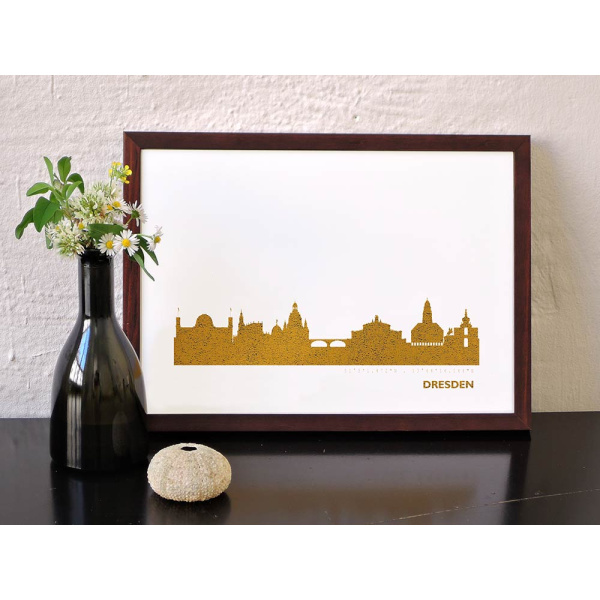 Dresden Skyline Kunstdruck