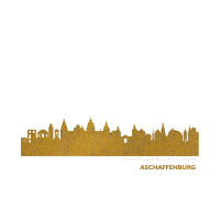 Aschaffenburg Skyline Kunstdruck