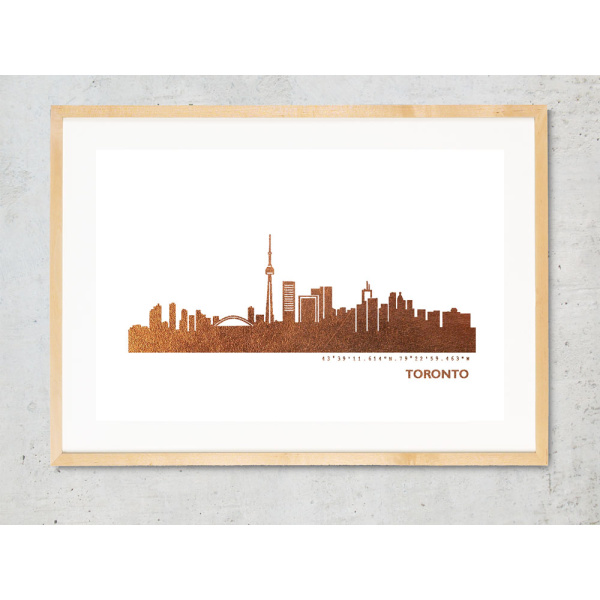 Toronto Kunstdruck. gold | A4