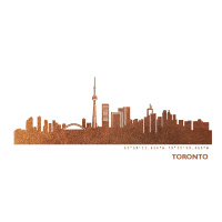 Toronto Art Print. copper | A4