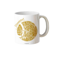 Gift mug Dusseldorf map