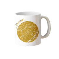 Gift mug Munich map