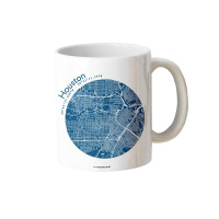 Gift mug Houston HTX map
