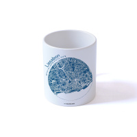 Gift mug Lissabon map