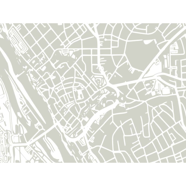 Berlin Karte. gray | 30 x 21 cm