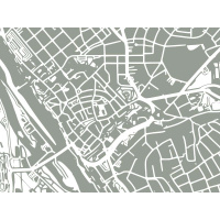 Berlin Map. moss | 30 x 21 cm