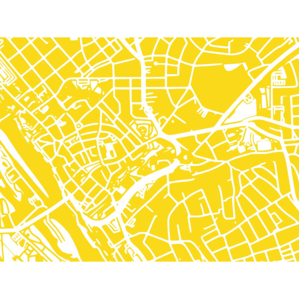 Frankfurt Map. sun | 30 x 21 cm