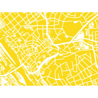 Hamburg Map. sun | 60 x 42 cm