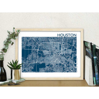 Houston HTX City Poster