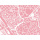 Bonn Karte. rose | 84 x 60 cm