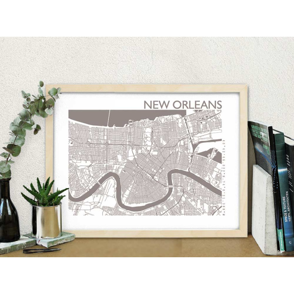 New Orleans Stadtkarte