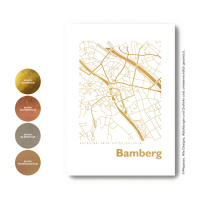 Bamberg Karte Eckig