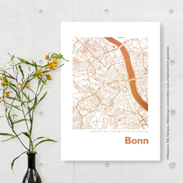 Bonn map square. silver | A3
