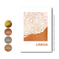Lissabon Karte Eckig