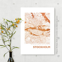 Stockholm Karte Eckig