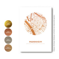 Mannheim Karte Rund
