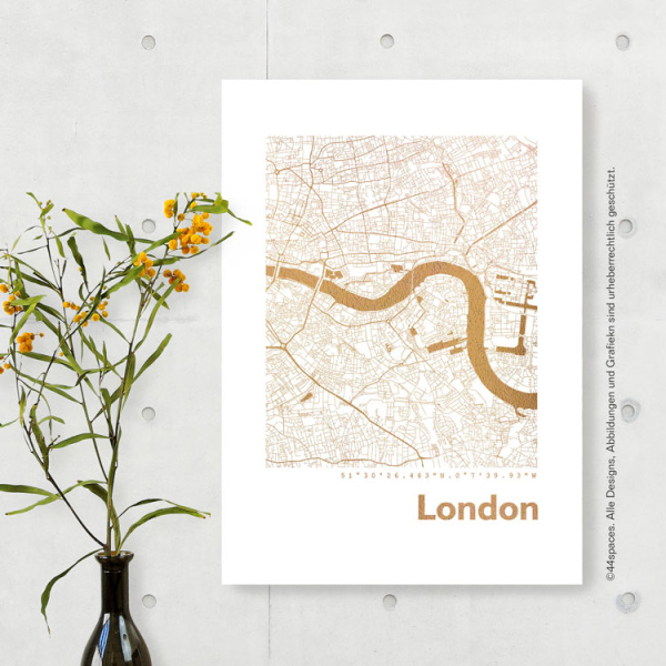 London 2 Karte Eckig