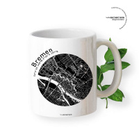 Gift mug Bremen map