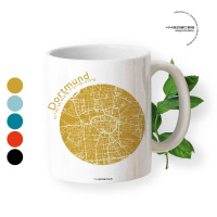 Gift mug Dortmund map