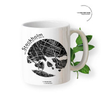 Gift mug Stockholm map