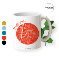 Gift mug Heilbronn Map