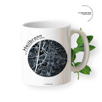 Gift mug Heilbronn Map