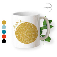 Gift mug Krefeld map