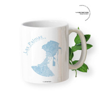 Gift mug Las Palmas map