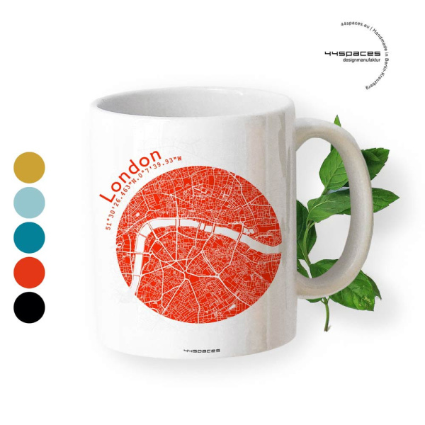 Gift mug London map