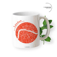 Gift mug London map