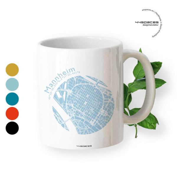Gift mug Mannheim map