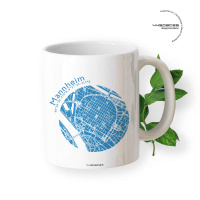 Gift mug Mannheim map