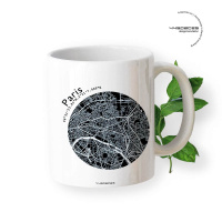Gift mug Paris map
