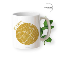 Gift mug Stuttgart map