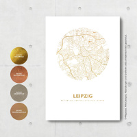 Leipzig map circle