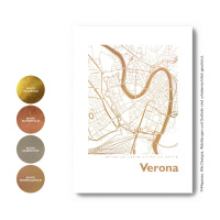 Verona Karte Eckig