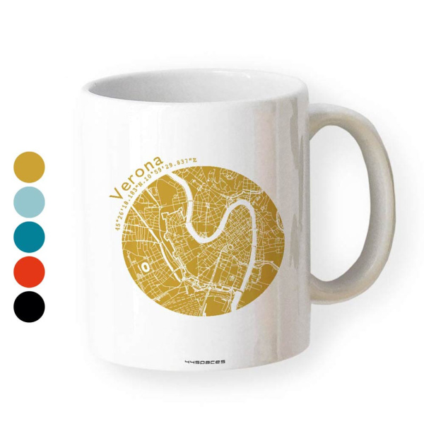 Gift mug Verona map