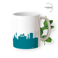 Graz Skyline Mug. Petrol