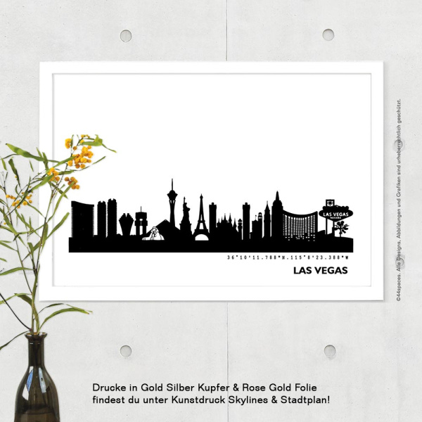 Las Vegas Skyline Bild s/w