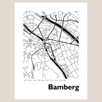 Bamberg Stadtkarte Eckig & Rund