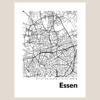 Essen Map Black & White