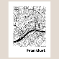 Frankfurt Map Black & White