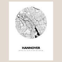 Hannover Map Black & White