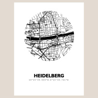 Heidelberg Map Black & White