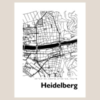 Heidelberg Stadtkarte Eckig & Rund