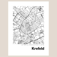 Krefeld Map Black & White